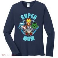 Comics Classic Mothers Day Kawaii Super Mom Women's Long Sleeve Shirt thumb 0