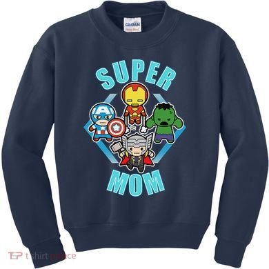 Comics Classic Mothers Day Kawaii Super Mom Kids Sweatshirt