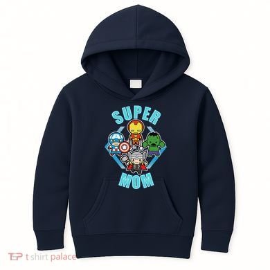 Comics Classic Mothers Day Kawaii Super Mom Kids Hoodie