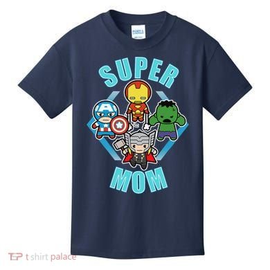 Comics Classic Mothers Day Kawaii Super Mom Kids T-Shirt