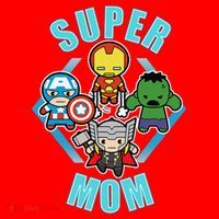 Comics Classic Mothers Day Kawaii Super Mom Santa Hat thumb 1
