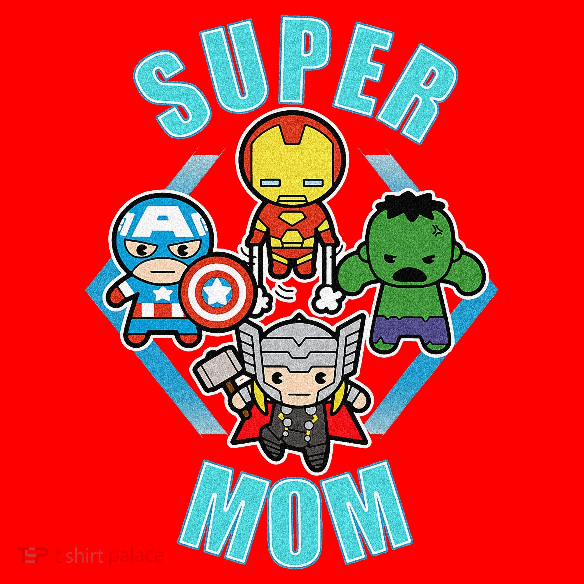 Comics Classic Mothers Day Kawaii Super Mom Santa Hat