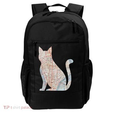City Cat Map Design Unusual Backpack