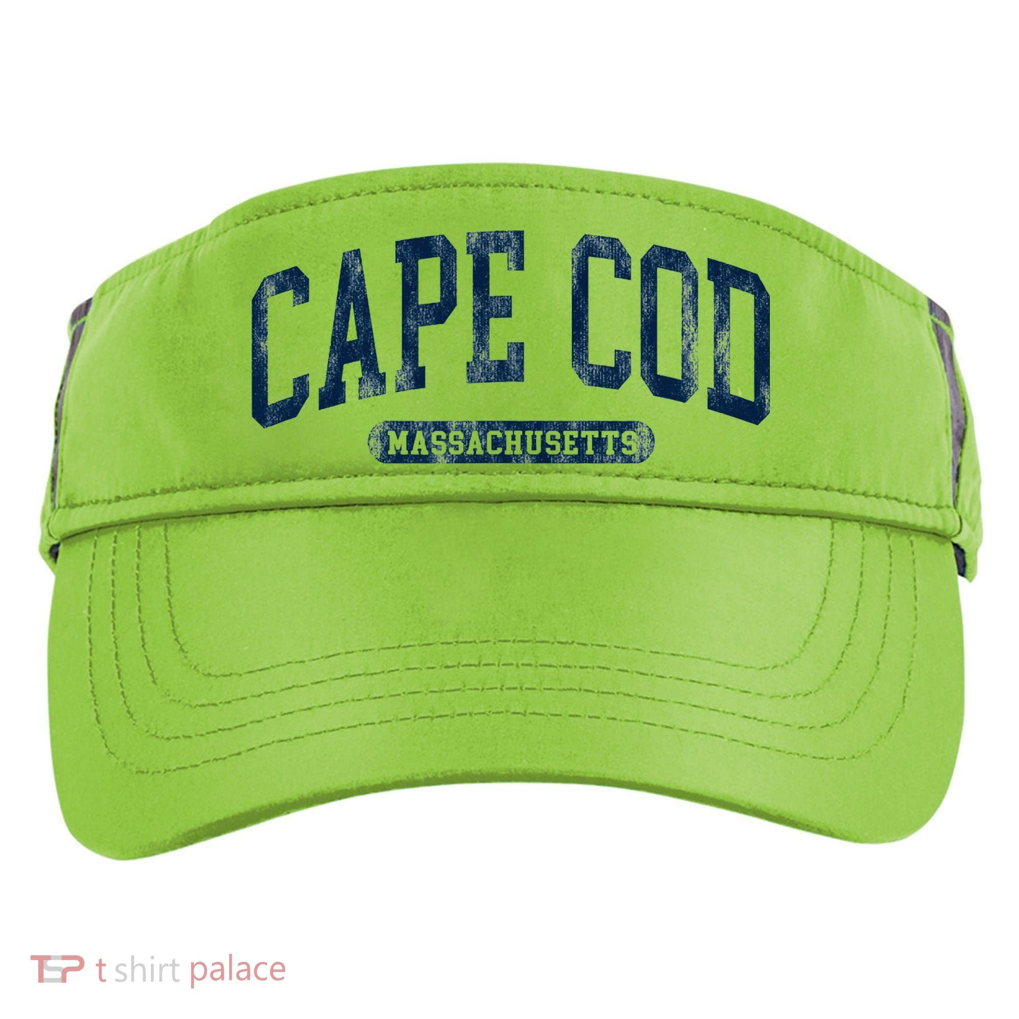 Cape Cod Massachusetts Retro Preppy Adult Drive Performance Visor