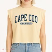 Cape Cod Massachusetts Retro Preppy Garment-Dyed Women's Muscle Tee thumb 2