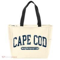 Cape Cod Massachusetts Retro Preppy Tote Bag thumb 0