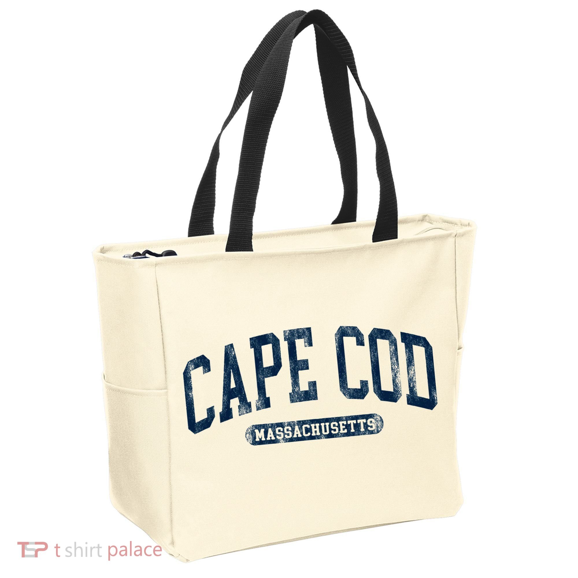 Cape Cod Massachusetts Retro Preppy Tote Bag