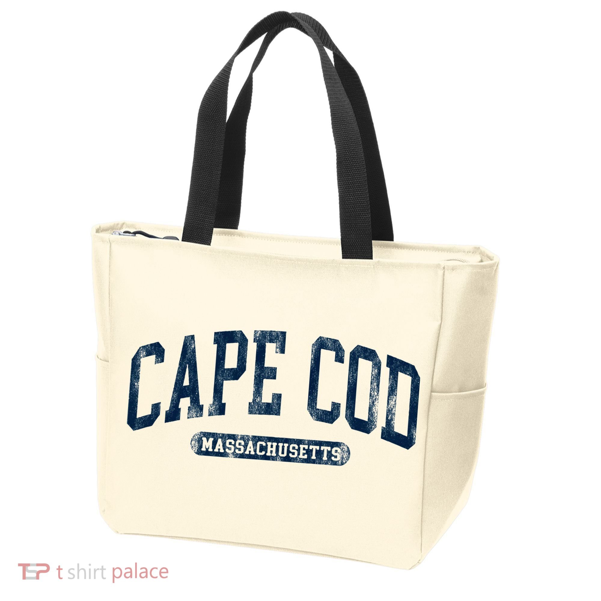 Cape Cod Massachusetts Retro Preppy Tote Bag