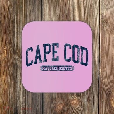 Cape Cod Massachusetts Retro Preppy Coaster