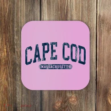 Cape Cod Massachusetts Retro Preppy Coaster