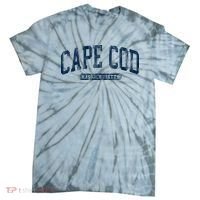 Cape Cod Massachusetts Retro Preppy Tie-Dye T-Shirt thumb 0