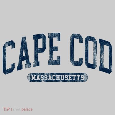 Cape Cod Massachusetts Retro Preppy Tie-Dye T-Shirt