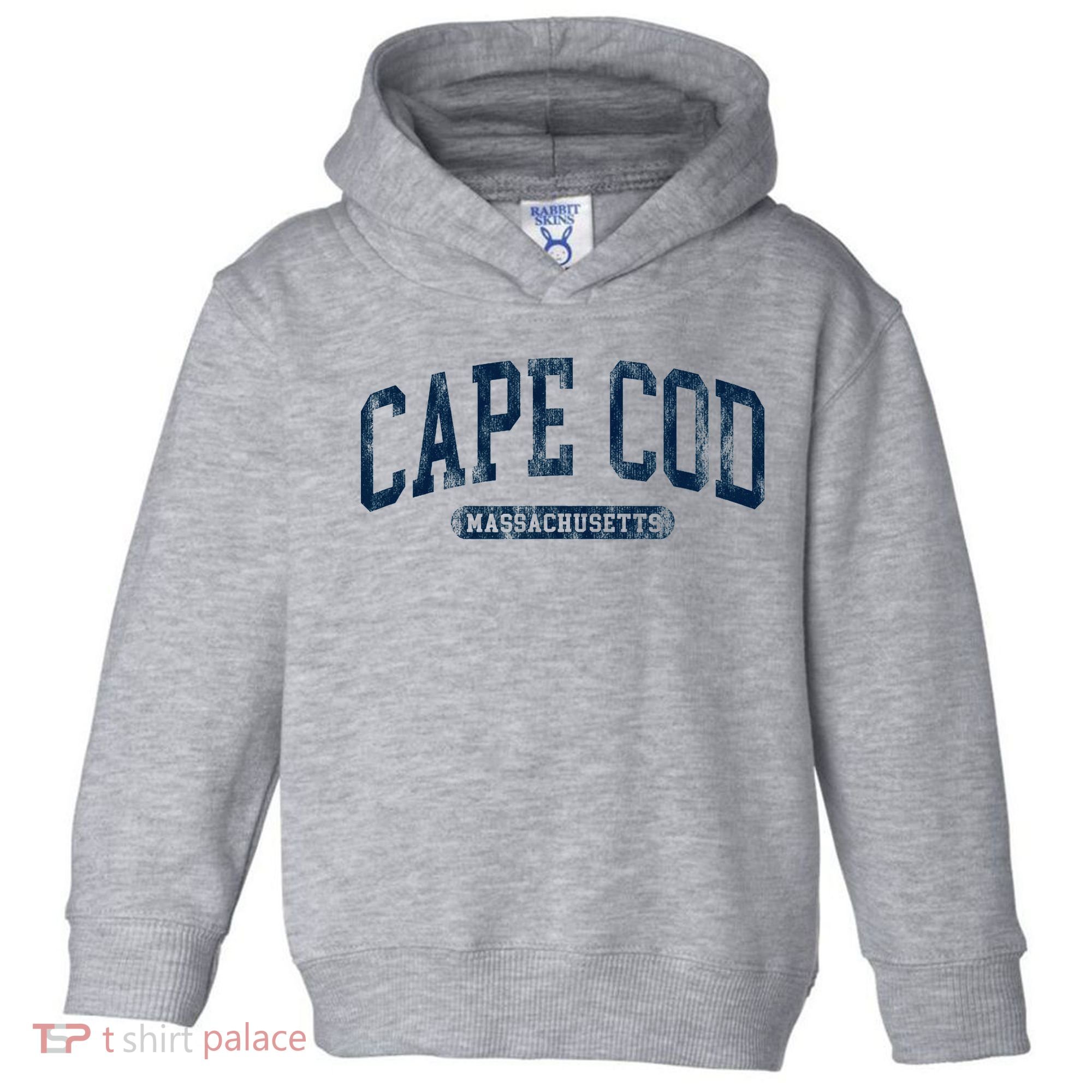 Cape Cod Massachusetts Retro Preppy Toddler Hoodie