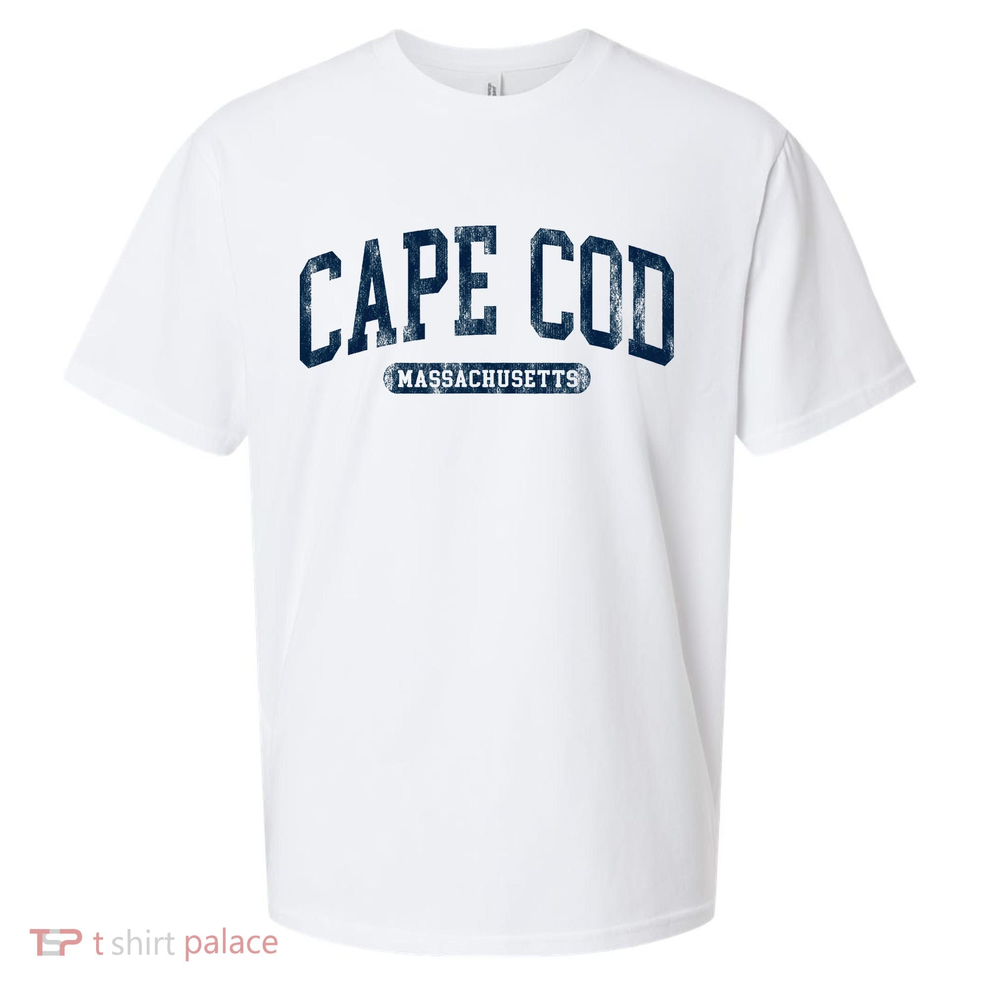 Cape Cod Massachusetts Retro Preppy Sueded Cloud Jersey T-Shirt