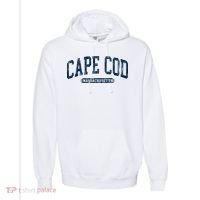 Cape Cod Massachusetts Retro Preppy Comfort Colors Garment-Dyed Hooded Sweatshirt thumb 0