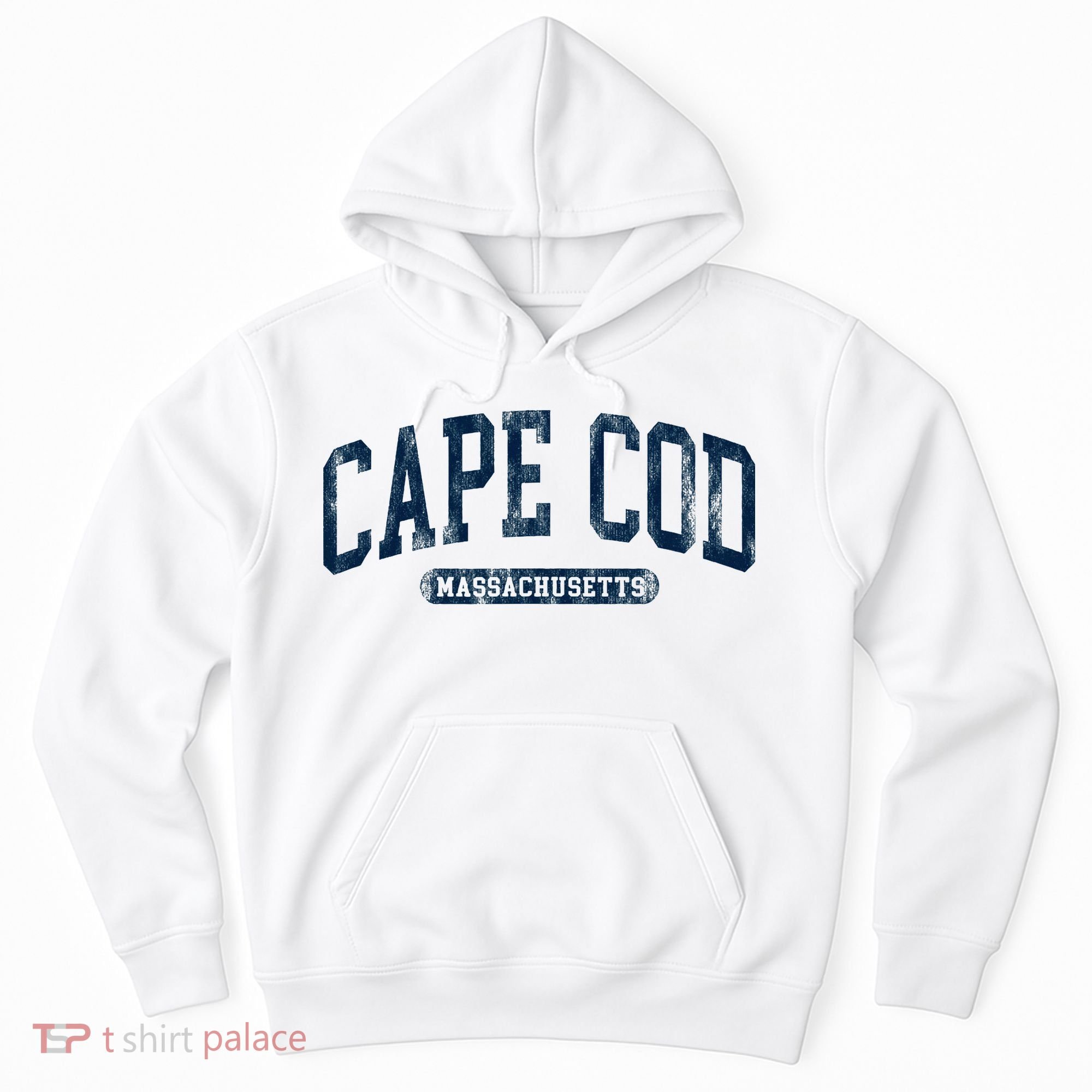Cape Cod Massachusetts Retro Preppy Hoodie