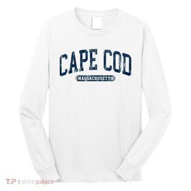 Cape Cod Massachusetts Retro Preppy Long Sleeve Shirt