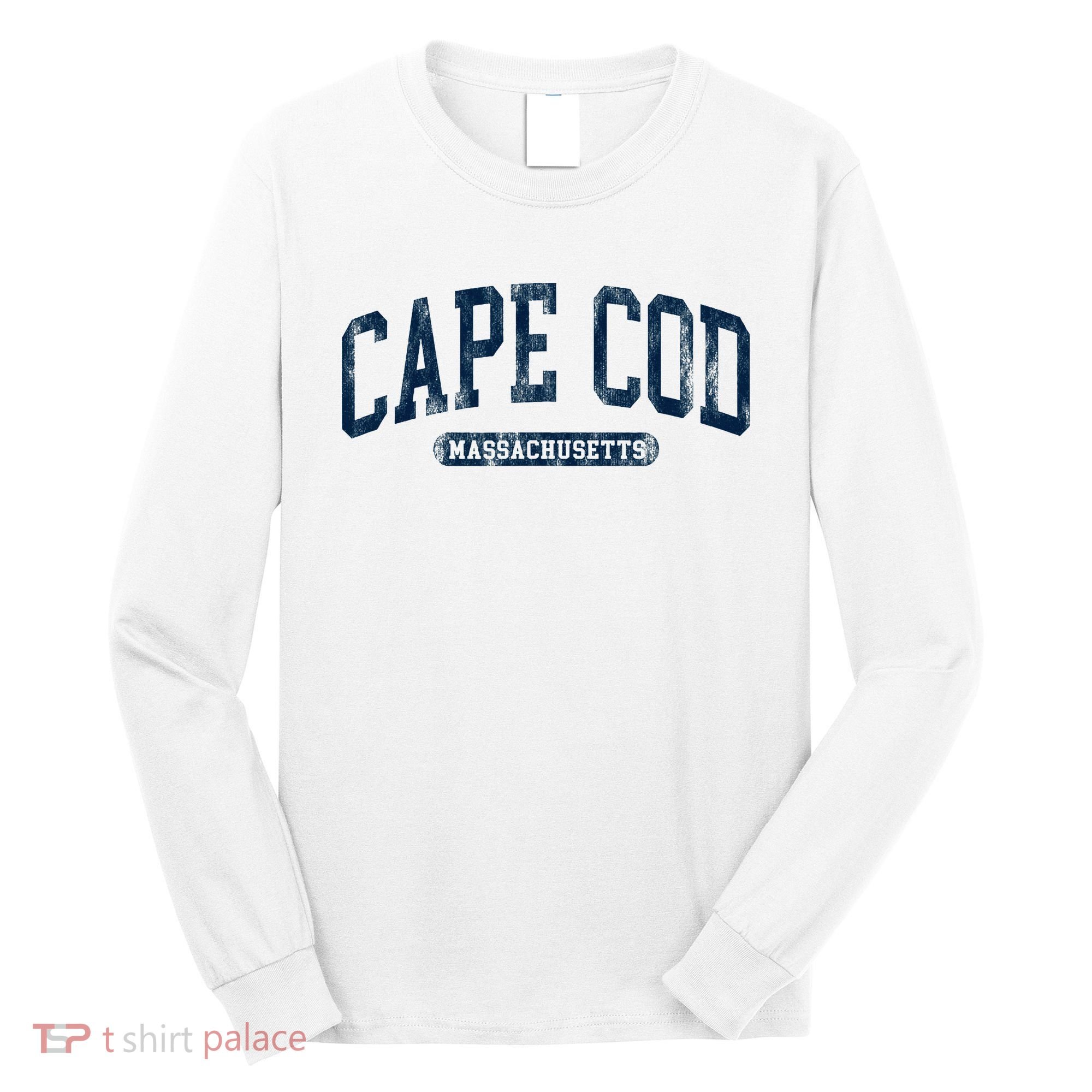Cape Cod Massachusetts Retro Preppy Long Sleeve Shirt