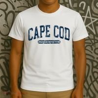 Cape Cod Massachusetts Retro Preppy T-Shirt thumb 3