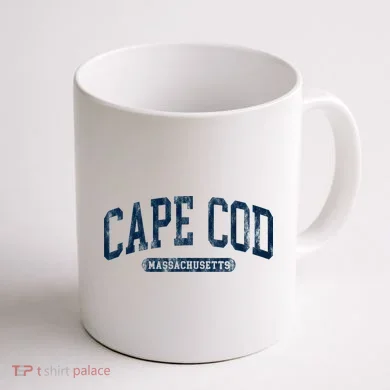 Cape Cod Massachusetts Retro Preppy Coffee Mug back