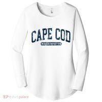 Cape Cod Massachusetts Retro Preppy Women's Perfect Tri Tunic Long Sleeve Shirt thumb 0