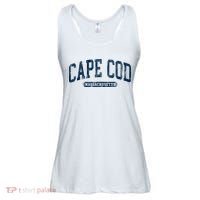 Cape Cod Massachusetts Retro Preppy Ladies Essential Flowy Tank thumb 0