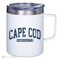 Cape Cod Massachusetts Retro Preppy 12oz Stainless Steel Coffee Mug thumb 0