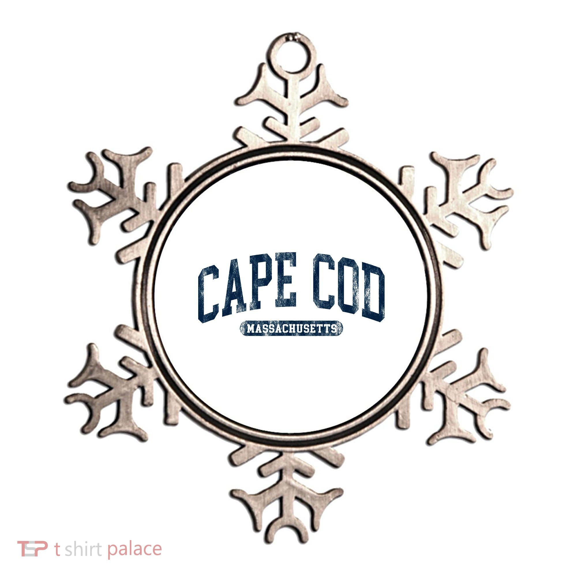 Cape Cod Massachusetts Retro Preppy Ornament