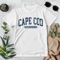 Cape Cod Massachusetts Retro Preppy Premium T-Shirt thumb 2
