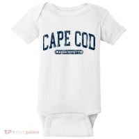 Cape Cod Massachusetts Retro Preppy Baby Bodysuit thumb 0