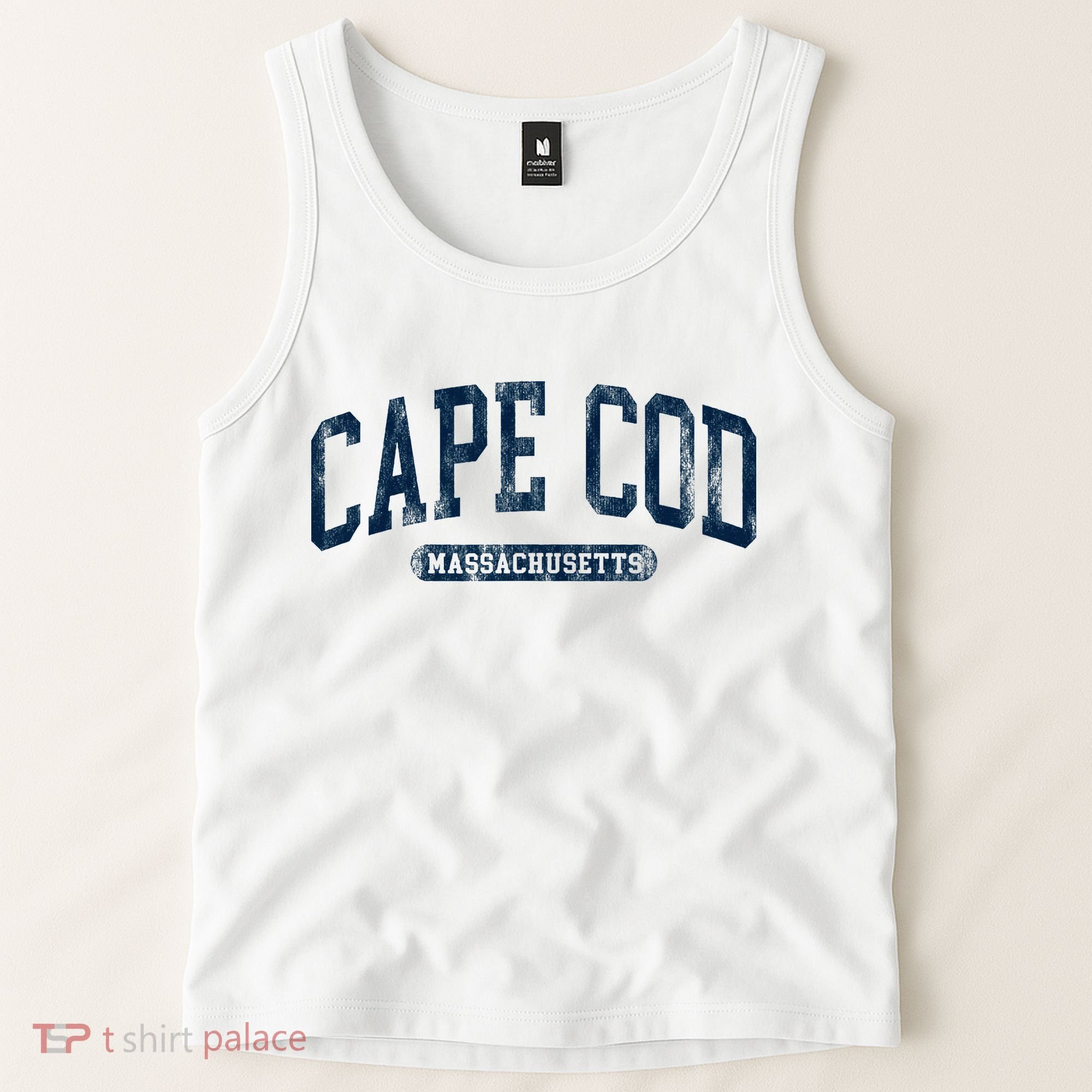 Cape Cod Massachusetts Retro Preppy Tank Top