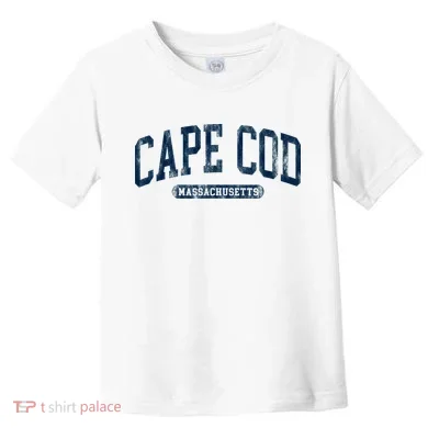 Cape Cod Massachusetts Retro Preppy Toddler T-Shirt
