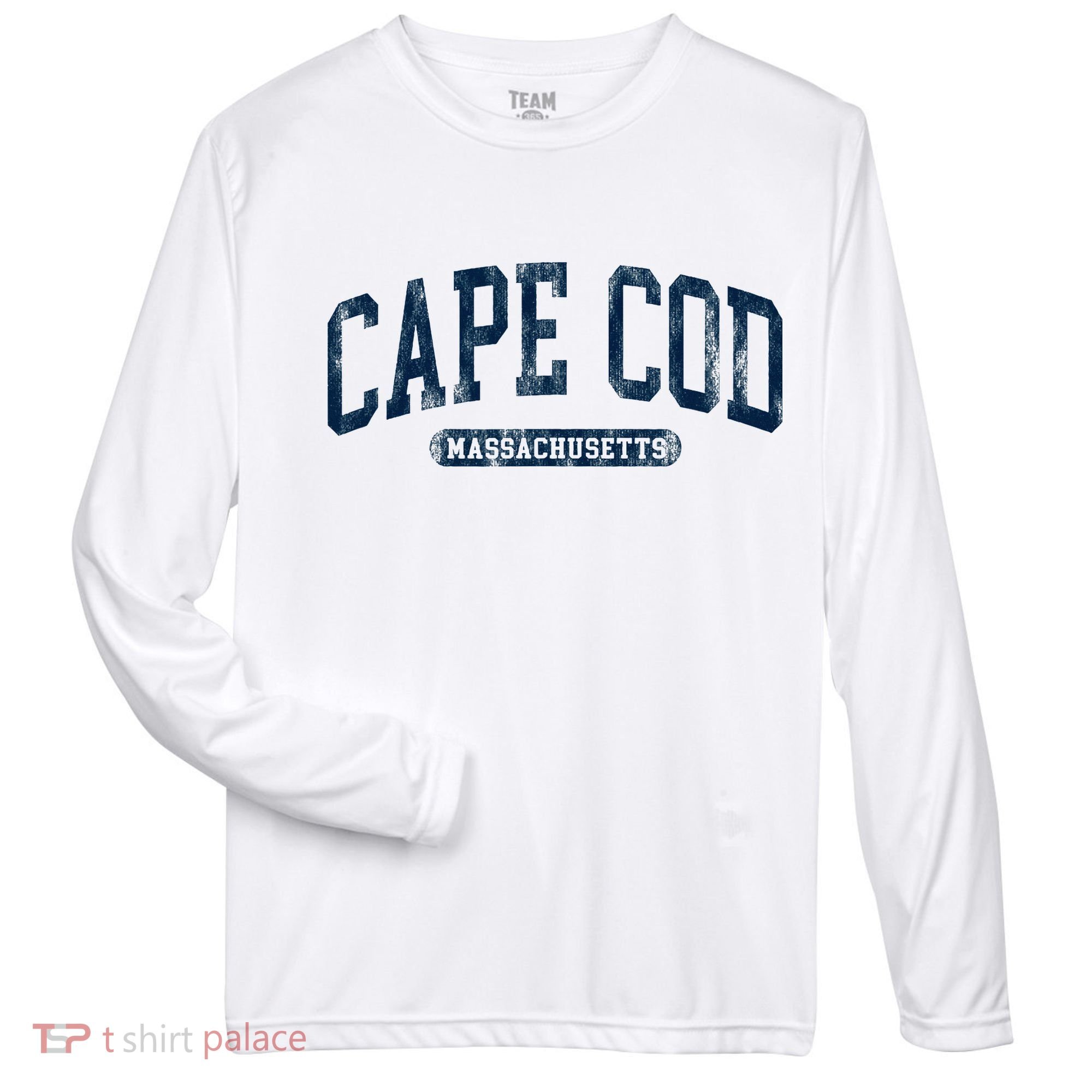 Cape Cod Massachusetts Retro Preppy Zone Performance Long-Sleeve T-Shirt