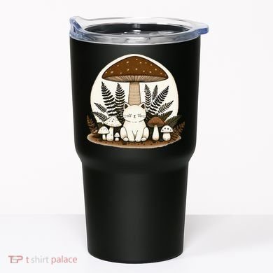 Cottagecore Cat Mushroom Tumbler