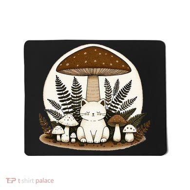 Cottagecore Cat Mushroom Mousepad