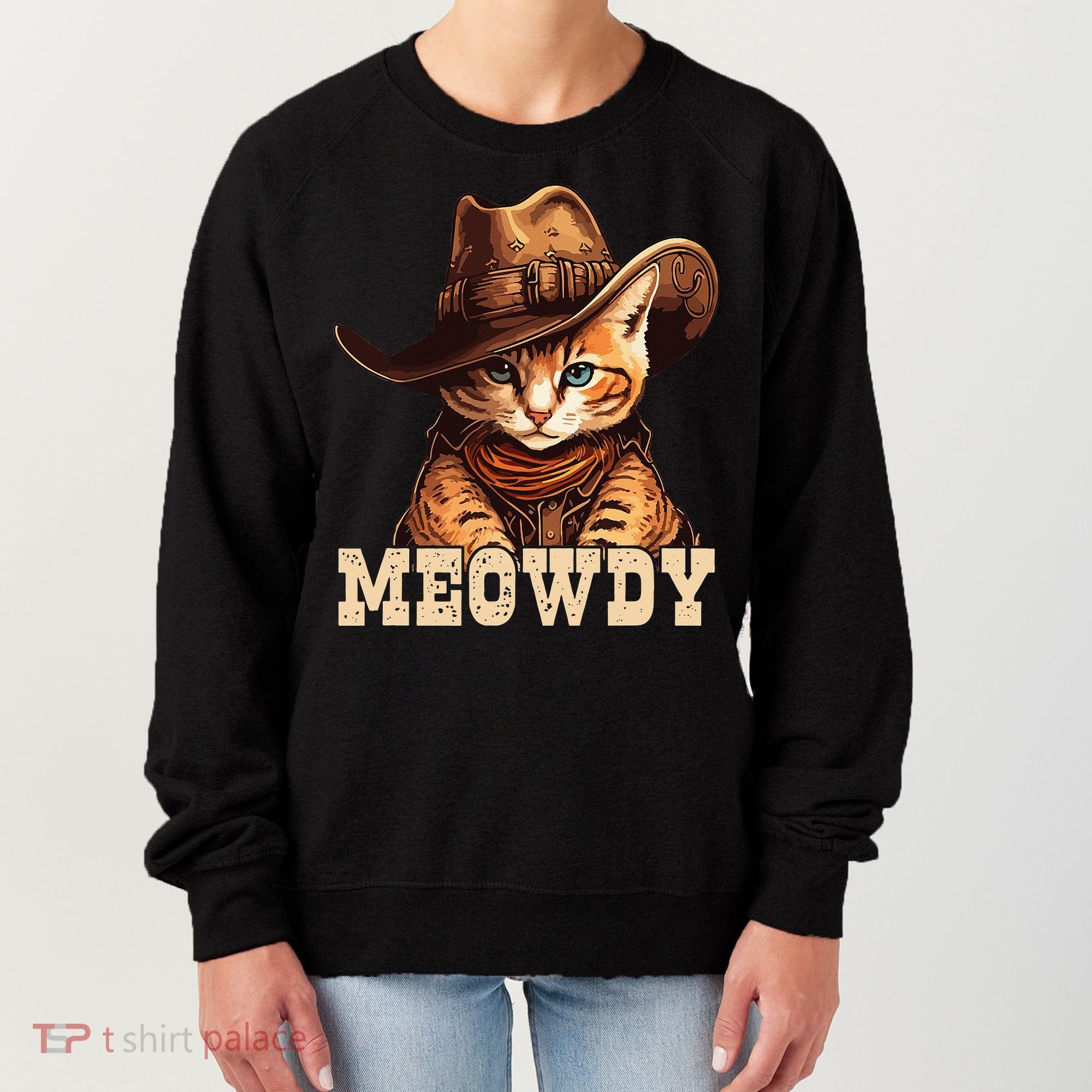 Cowboy Cat Meowdy Women's Sweatshirt