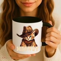 Cowboy Cat Meowdy Coffee Mug thumb 3