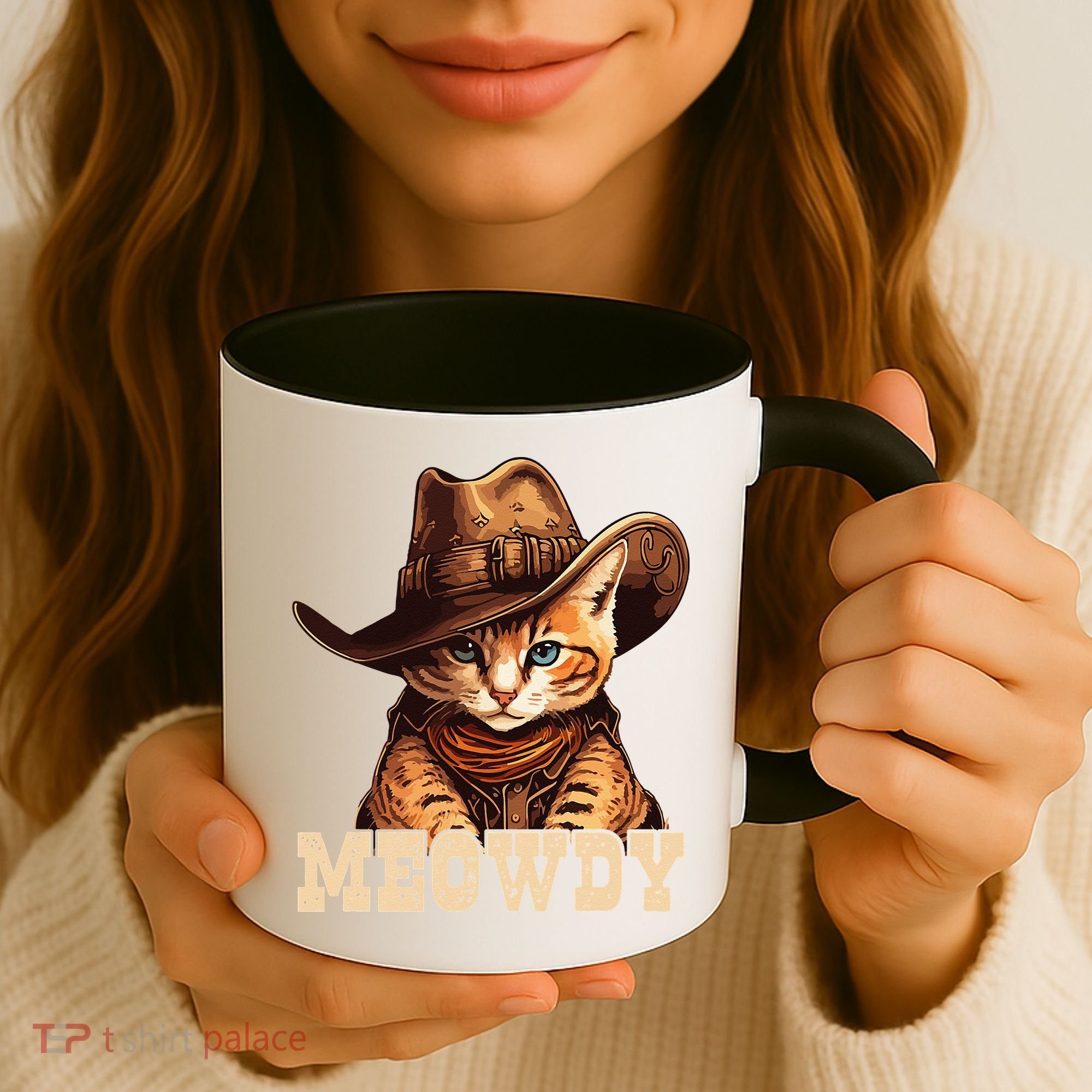 Cowboy Cat Meowdy Coffee Mug