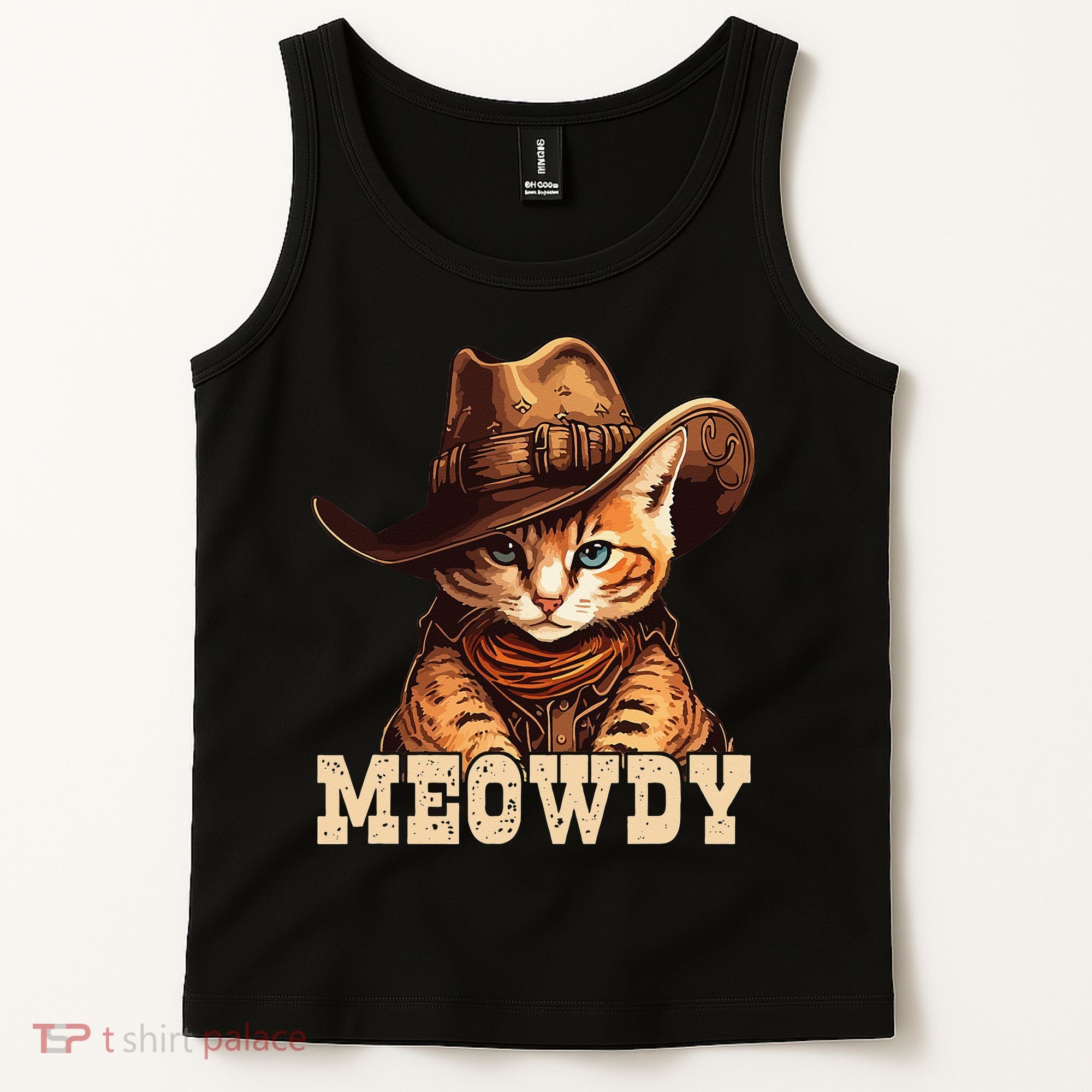 Cowboy Cat Meowdy Tank Top