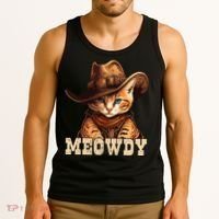 Cowboy Cat Meowdy Tank Top thumb 3