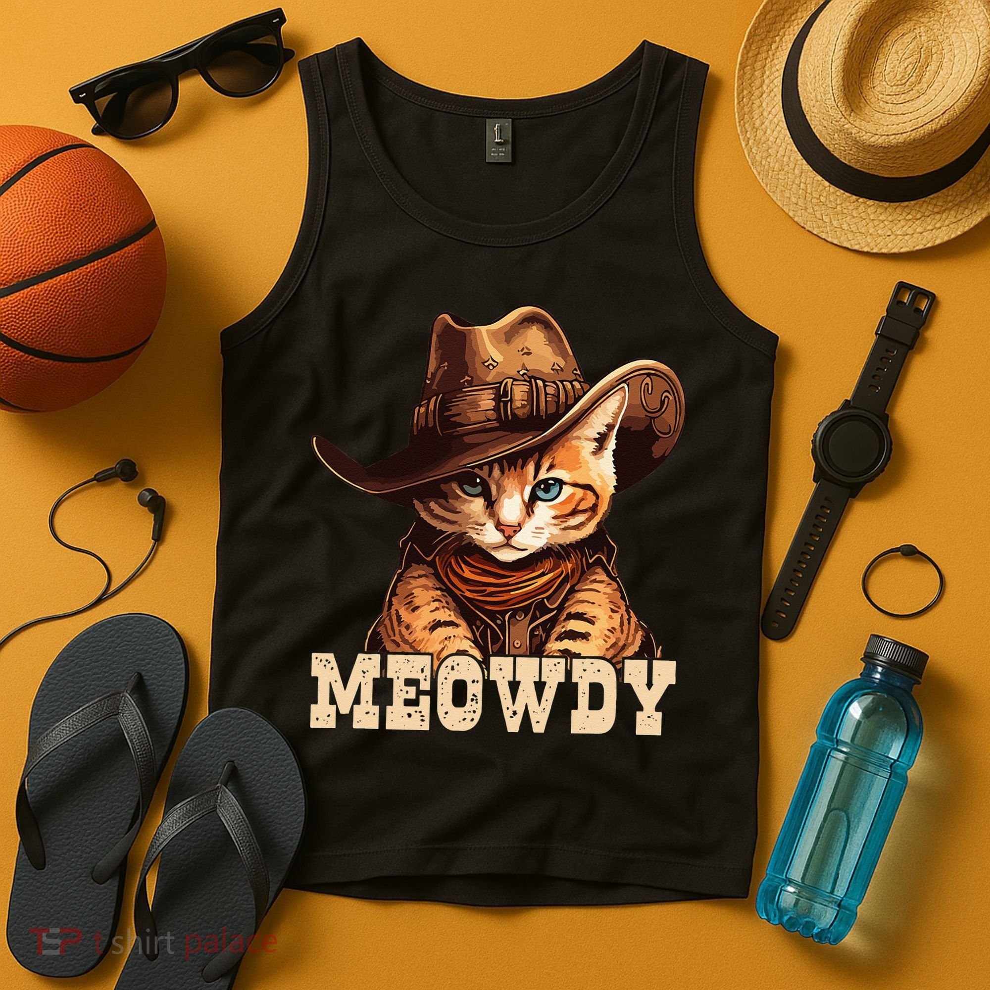 Cowboy Cat Meowdy Tank Top