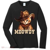 Cowboy Cat Meowdy Women's Long Sleeve Shirt thumb 0
