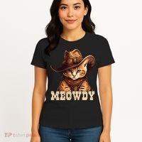 Cowboy Cat Meowdy Women's T-Shirt thumb 4