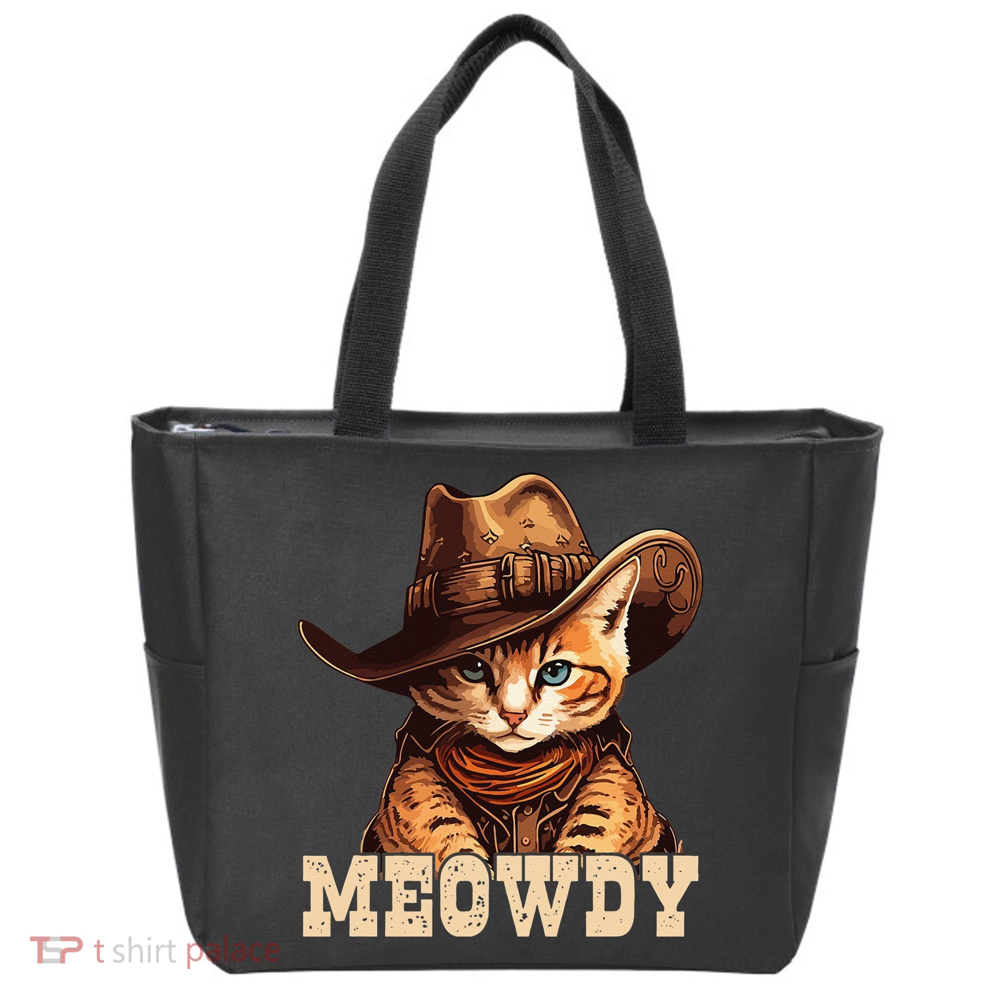 Cowboy Cat Meowdy Tote Bag