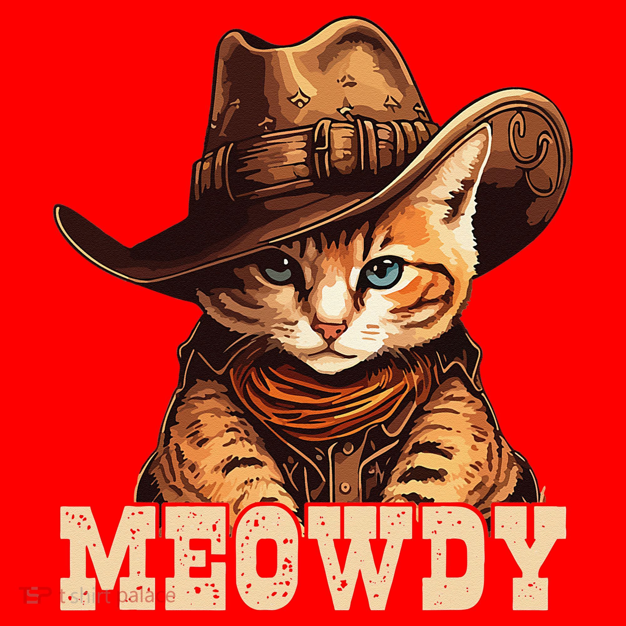 Cowboy Cat Meowdy Santa Hat