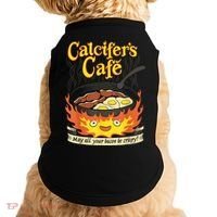 Calcifer's Cafe May All Your Bacon & Eggs Be Crispy Cooking Doggie Tank thumb 0