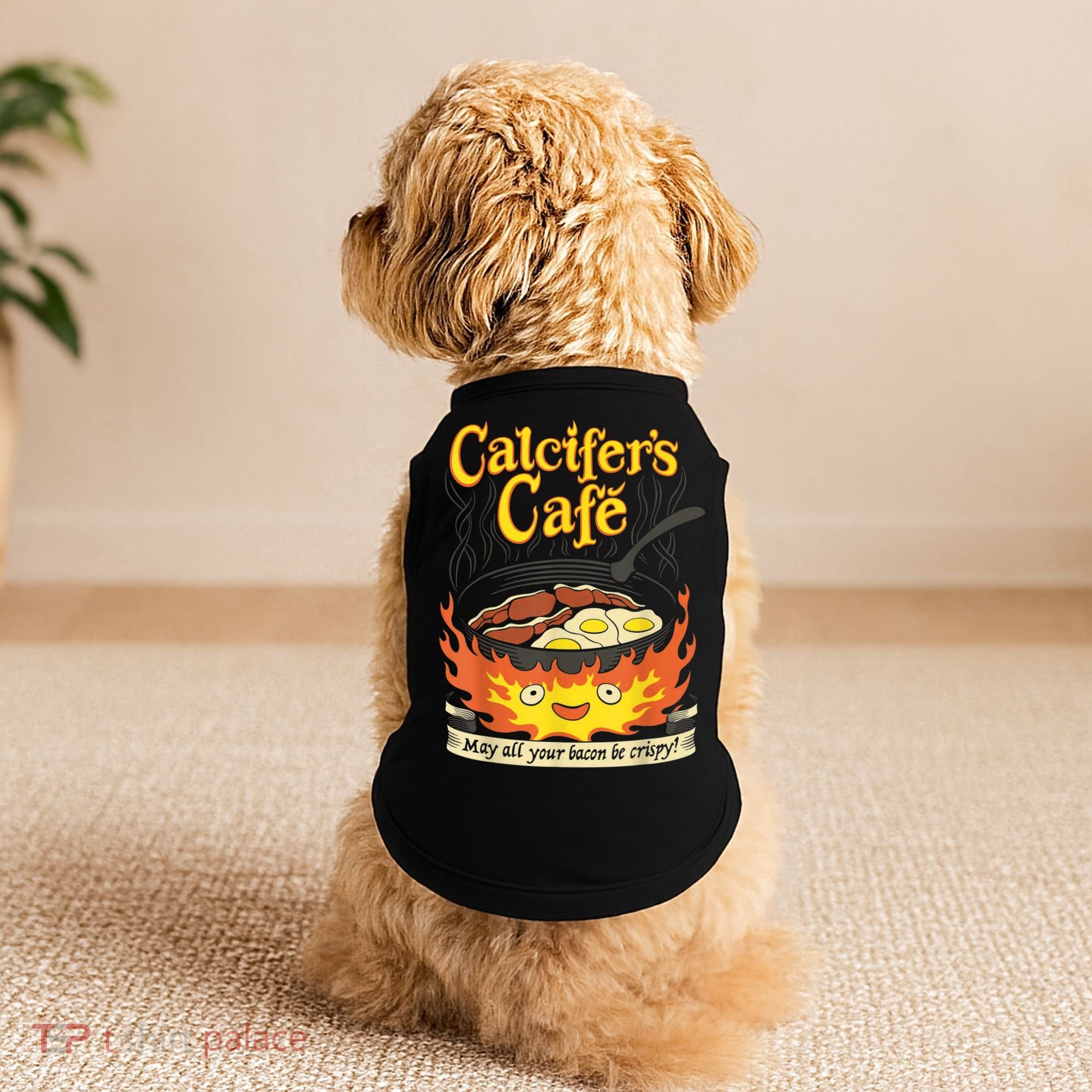 Calcifer's Cafe May All Your Bacon & Eggs Be Crispy Cooking Doggie Tank