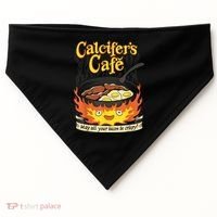Calcifer's Cafe May All Your Bacon & Eggs Be Crispy Cooking USA-Made Doggie Bandana thumb 0