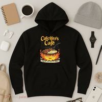 Calcifer's Cafe May All Your Bacon & Eggs Be Crispy Cooking Hoodie thumb 3