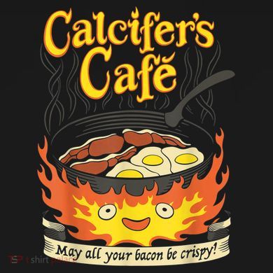 Calcifer's Cafe May All Your Bacon & Eggs Be Crispy Cooking Mousepad